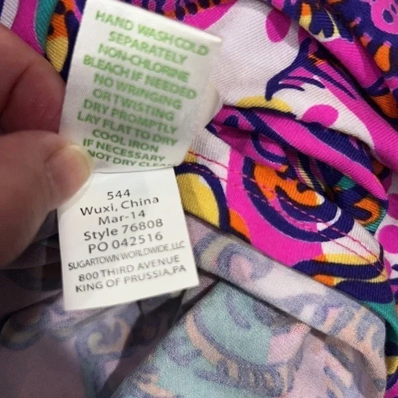 Lily Pulitzer Atwood Strapless Dress in‎ Sea And Be Seen Size XS - Picture 7 of 7